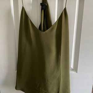 Army Green J Crew petite Carrie Cami